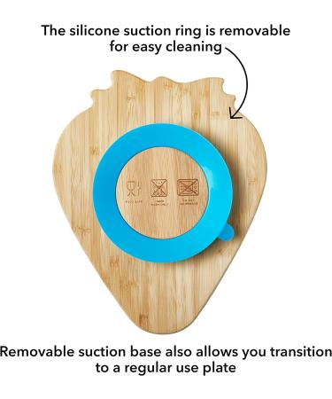 Nuby Bamboo Strawberry Plate - Weaning Tableware for 12+ Months - Buy Online on GoSupps.com