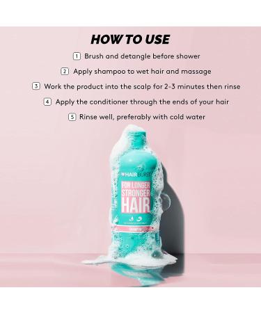 Hairburst Hair Growth Shampoo for Women - Reduces Hair Loss, Strengthens Hair Growth - SLS and Paraben Free - Coconut Avocado Scent - 350ml - Buy Online on GoSupps.com
