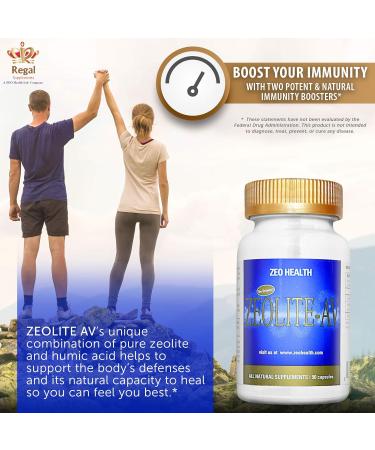 Zeolite AV Capsules - Immune System Booster with Humic Acid | Trace Minerals & Electrolyte Replenishment | Energy & Sleep Support (90 Count) - Buy Online on GoSupps.com