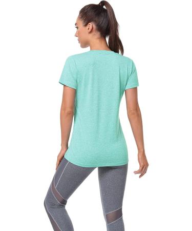 Xelky Women's Dry Fit Tshirt 4 Pack - Short Sleeve Moisture Wicking Athletic Shirts - Buy Online on GoSupps.com
