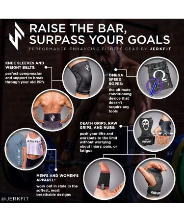 JerkFit Death Grips Lifting Straps with Padded Support - Medium - Buy Online on GoSupps.com