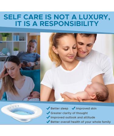 Kadra Sitz Bath With Storage Hook - Postpartum and Hemorrhoid Relief Kit - Buy Online on GoSupps.com