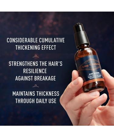 King C. Gillette Beard Thickener with Vitamin B Complex and Caffeine 1.7oz - Buy Online on GoSupps.com
