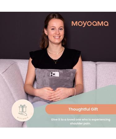 MOYOAMA Hysterectomy Pillow with Cooling Packs - C Section & Hysterectomy Recovery - Grey Plush Seatbelt Pillow for Comfort & Relief - Buy Online on GoSupps.com