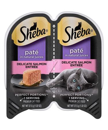 Sheba 6 Patein Natural Juices Delicate Salmon Entree Perfect Portions / 6-Twin Packs12 Individual Servings