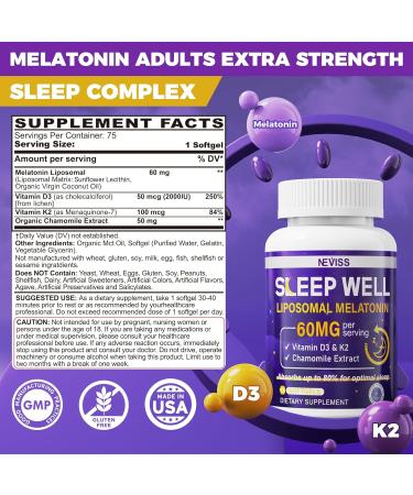 NEVISS Melatonin 50 mg Fast Dissolve Tablets + Melatonin 60mg Softgel - Buy Online on GoSupps.com