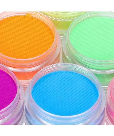 8pcs UV Body Paint Kit - Glow in the Dark Makeup Set for Halloween & Black Light Body Painting - Buy Online on GoSupps.com