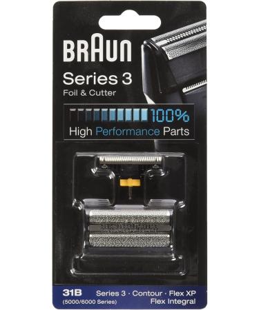 Braun Replacement Foil & Cutter 31B Series 3 Contour Flex XP Flex Integral - 5000/6000 Series - Black - Buy Online on GoSupps.com