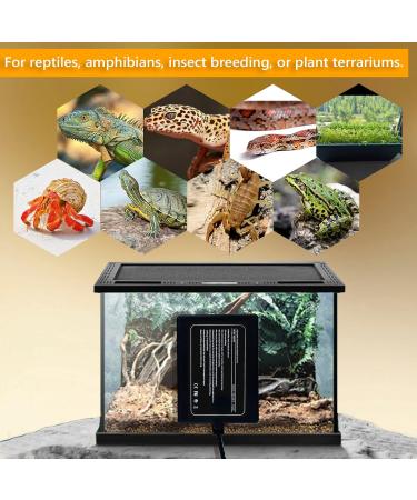 FIPASEN Reptile Heating Mat with Temperature Adjustment 8x12 Inch Terrarium Heat Mat for Tortoise/Snakes/Lizard/Gecko/Hermit Crab/Frog/Spider/Insect Breeding/Plant Box - Upgraded Reptile Heating Pad 8" X 12" with Adjust Knob - Buy Online on GoSupps.com