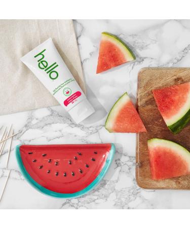 Hello Watermelon Flavour Fluoride Free Kids Toothpaste Vegan SLS Free Gluten Free Safe to Swallow for Baby and Toddlers Natural Toothpaste 88 mL 1 Pack Watermelon 88 ml (Pack of 1) - Buy Online on GoSupps.com