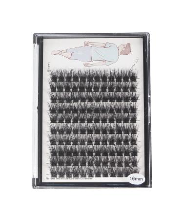 Dedila Large Tray Grafted Wide Stem Individual False Eyelashes - 120 Clusters D Curl Natural Long Volume Extensions - Dramatic Look - 14mm - Buy Online on GoSupps.com
