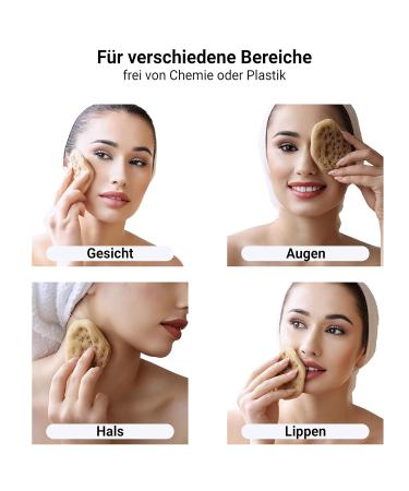Tom & Pat Natural Face Sponge Reusable Dermatologist Approved for Makeup & Facial Cleaning | Eco-Friendly Skincare Tool from Greece | Buy Now! - Buy Online on GoSupps.com