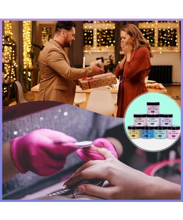 CURKEY Nail Dip Powder Kit - 8 Vibrant Colors Starter Set for DIY French Nail Art at Home - Buy Online on GoSupps.com