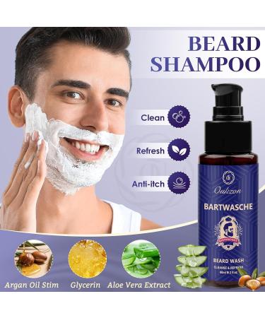 11 in 1 Upgraded Beard Grooming Kit for Men - Beard Growth Care Set with Shampoo, Oil, Serum, Balm, Brush, Comb, Scissors - Christmas Gift - Buy Online on GoSupps.com
