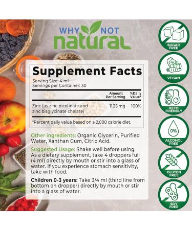 Organic Liquid Zinc and Vitamin B12 - Buy Online on GoSupps.com