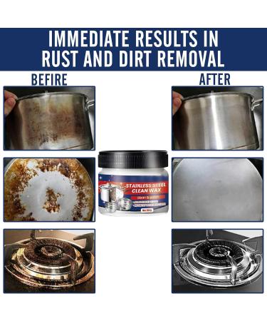 Stainless Steel Cleaner Paste | Powerful Stain Removal & Luster Restoration (3pcs) | International Shipping Available - Buy Online on GoSupps.com