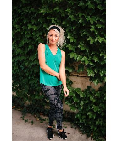 Maven Thread Women's Workout Headbands | Wide Sports Running Headbands - Non Slip Sweatbands for Gym, Exercise, Yoga - 2 Pack Black - Buy Online on GoSupps.com