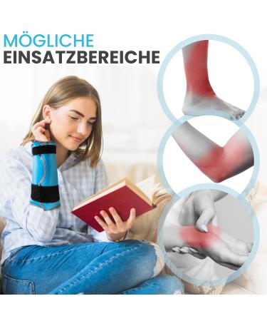 IceHOF Wrist Cooling Pad - Versatile Cold Warm Compress with Velcro Fasteners | High-Quality Cooling Gel for Joint Pain Relief & Comfort - Buy Online on GoSupps.com