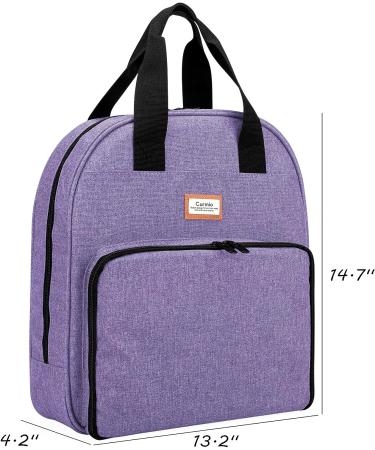 CURMIO Embroidery Bag - Portable Storage for Hoops, Floss, and Supplies - Purple (Patented Design) - Buy Online on GoSupps.com