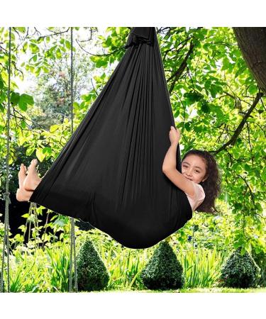 SSIMOO Stretchy Sensory Body SOX | Full-Body Wrap for Autism & Anxiety Relief | Black 150x280cm - Buy Online on GoSupps.com