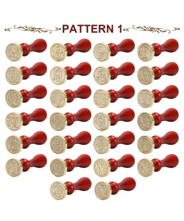 Yagugu Wax Stamps for Letter Sealing: 2Pcs Style Wax Stamp Sealer Seal Monogram Initial A Kit for Thanksgiving Christmas Halloween Wedding Invitations Party Envelope Alphabet Signatures Stamper Gift - Buy Online on GoSupps.com