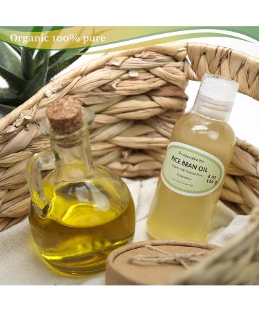Dr Adorable 4 oz Rice Bran Oil - 100% Pure Natural Organic Cold Pressed | Premium Quality for Healthy Living - Buy Online on GoSupps.com
