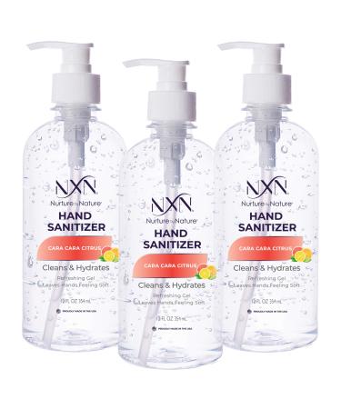 NXN Hand Sanitizer Gel 70% Alcohol Cara Cara 12oz -3Pack