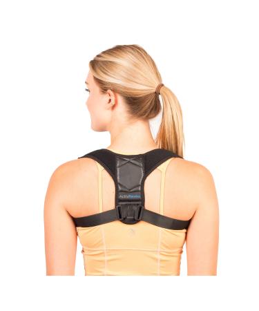 Activhawks straightening holder for posture correction for women and men - back stabilizer |Home bandage |Back support belt |Back bandage for an upright posture - contains e -book bag