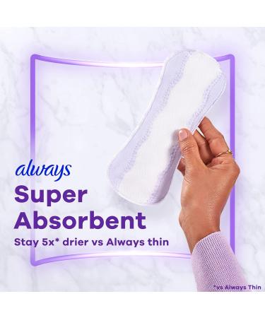 Always Radiant Daily Liners For Women Regular Length 54 Count - Buy Online on GoSupps.com