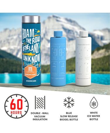 DISONCARE 60H Insulin Pen Cooling Bag - Travel-Friendly Medication Cooler with 2 Cooling Packs & QR Medical Sticker | TSA Approved for Diabetics - Buy Online on GoSupps.com