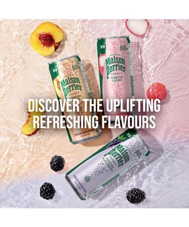Maison Perrier Forever Raspberry Sparkling Water Beverage Natural Raspberry Flavour No Calories No Sweeteners No Sodium Sourced & Bottled In France 24 Cans - Buy Online on GoSupps.com