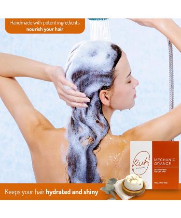 Ruh Natural Shampoo Bar for Dry Hair - Vegan Sulfate-Free Eco-Friendly Gardenia Citrus Scent - Zero-Waste Shampoo Bar (1ct - Buy Online on GoSupps.com