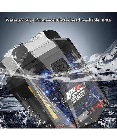 Zerodis Beard Trimmer - Portable Washable Double Head Electric Clippers for Men | Removable Magnetic Head Hair & Body Grooming - Buy Online on GoSupps.com