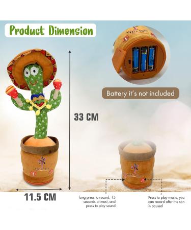 Ava's Toys Dancing Cactus- Voice Recorder & Repeat What You Say Talking Cactus Toy - Buy Online on GoSupps.com