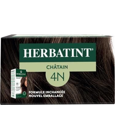 Herbatint Permanent Hair Color Treatment 4N Chestnut - 170 ml | Ammonia Free 100% Grey Coverage | Dermatologically Tested for Sensitive Skin with 8 Organic Plant Extracts - Buy Online on GoSupps.com