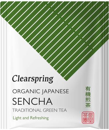 Clearspring Organic Japanese Sencha Traditional Green Tea Teabags - Buy Online on GoSupps.com