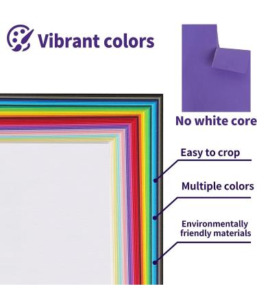 60 Sheets Textured Colored Cardstock - 8.5 x 11 inch - 30 Colors - Heavyweight 85lb Card Paper for DIY Crafts and Scrapbooking - Buy Online on GoSupps.com