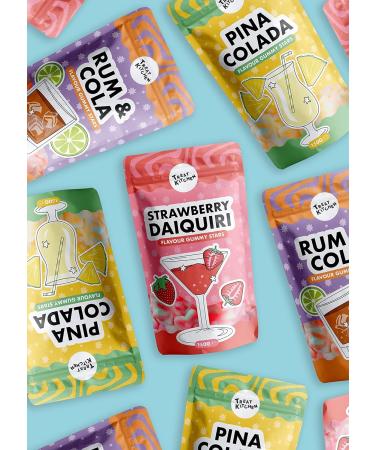 Strawberry Daiquiri Cocktail Flavour Jelly Sweets - Gourmet Treat Kitchen 140g Pouch - Buy Online on GoSupps.com