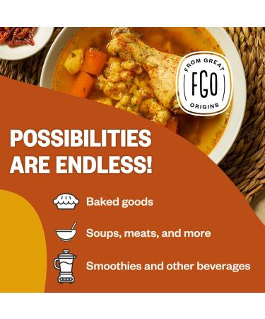 FGO Organic Turmeric Powder w/Curcumin 100% Raw from India 16oz (Pack of 1) - Buy Online on GoSupps.com