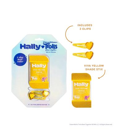 Buy Hally Hair Viva Yellow 1-Day Hair Color for Kids | Temporary Shade Stix Dye | No Mess Application | Washes Out Easily | Fun Trolls Hair Accessories for Girls & Boys - Buy Online on GoSupps.com