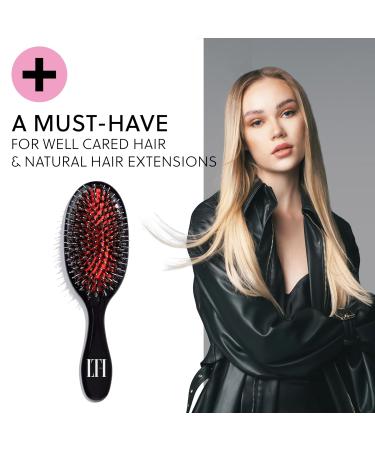 LongTime Hair Hair Brush for Extensions | Best Nursing Brush for Wigs & Toupees | Natural Boar & Nylon Bristles | Perfect for Maintaining Real Hair Extensions - Buy Online on GoSupps.com