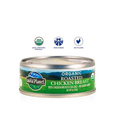 Wild Planet Organic Roasted Chicken Breast - No Salt Added - 5 Oz | Healthy, Delicious Protein - Buy Online on GoSupps.com