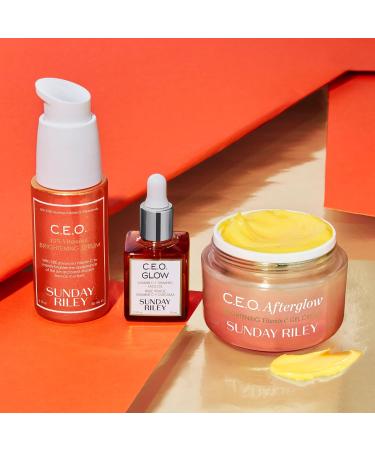 Sunday Riley Morning Buzz Vitamin C Brightening Trio - Best International Skincare Set for Radiant Skin - Buy Online on GoSupps.com