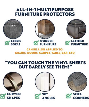 Panther Armor 8-Pack Furniture Protectors from Cats Scratch - Couch Protector for Cats - Anti Cat Scratch Furniture Protector - Couch Guards for Cats - Sofa Corner Scratching Training Tape Deterrent - Buy Online on GoSupps.com