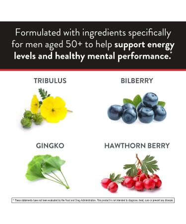 Swisse Men's 50+ Daily Multivitamin with 39 Vitamins, Antioxidants, Minerals, and Adaptogens - Energy, Stress, and Immune Support - 60 Tablets - Buy Online on GoSupps.com