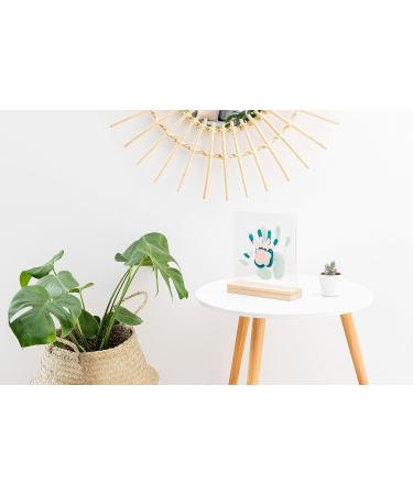 Baby Art Family Prints Design Photo Frame - Handprint & Footprint Wood Frame for Family Memories Acrylic Color 20x21.6x6 cm - Buy Online on GoSupps.com