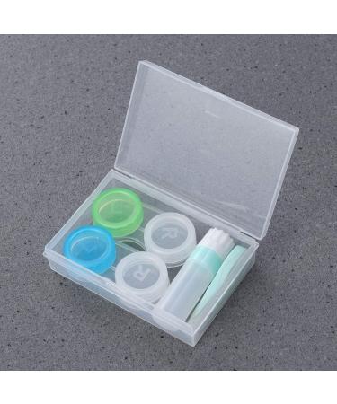 SUPVOX 2 Pack Travel Contact Lens Case with Clip Applicator & Solution Bottle - Green | International Shipping Available - Buy Online on GoSupps.com
