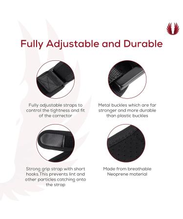 TULPAR Posture Corrector for Women and Men - Adjustable Upper Back Support Brace for Spinal Alignment - Includes Extra Straps and Posture Correction Guide - Buy Online on GoSupps.com