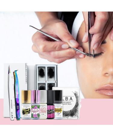 LLBA Eyelashes Glue for Professional - Clear & Black Adhesive | Fast Drying Time | Extra Strong | 0.17fl.oz - 5ml - Buy Online on GoSupps.com