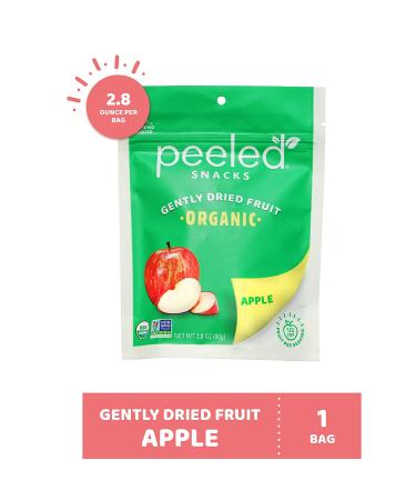 Peeled Snacks Organic Dried Fruit  Apple  2.8 oz.  Healthy  Vegan Snacks for On-the-Go  Lunch and More - Buy Online on GoSupps.com